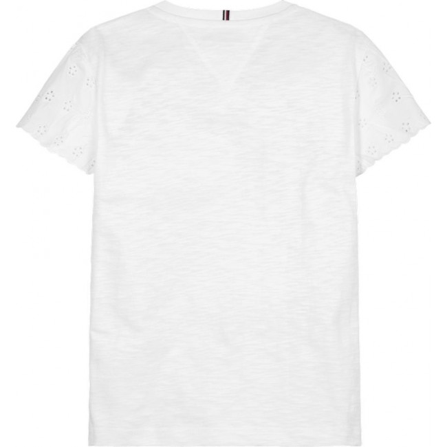 Tommy hilfiger BRODERIE ANGLAISE SLEEVE TOP S/S KG0KG07910 YBR.001