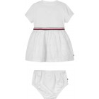 Tommy hilfiger BABY BRODERIE COMBI DRESS S/S KN0KN01801 YBR.001