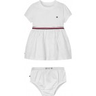 Tommy hilfiger BABY BRODERIE COMBI DRESS S/S KN0KN01801 YBR.001