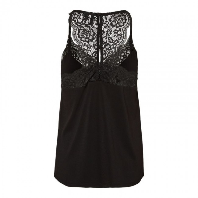 Vero moda VMANA S/L LACE TOP GA NOOS 10233213 black Vero moda VMANA S/L LACE TOP GA NOOS 10233213 black