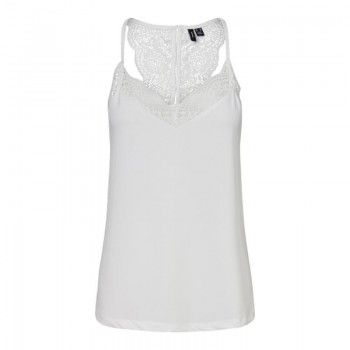 Vero moda VMANA S/L LACE TOP GA NOOS 10233213 snow white