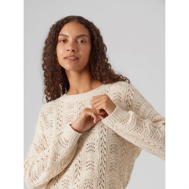 Vero moda VMARLET LS O-NECK SHORT PULLOVER BOO 10300146 birch