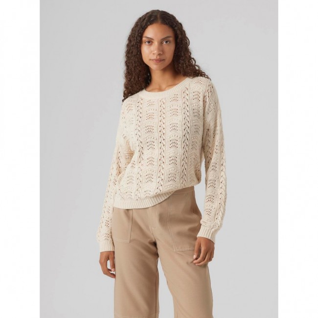 Vero moda VMARLET LS O-NECK SHORT PULLOVER BOO 10300146 birch