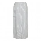 Vero moda VMCARLY MW STRIPE ANCLE CARGO SKIRT 10304607 snow white navy blazer