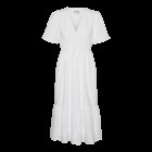 Vero moda VMNIGELLA SS V-NECK CALF DRESS VMA 10325337 snow white
