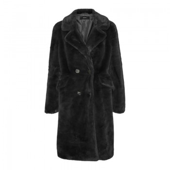 Vero moda VMSONJAELLY LONG FAKE FUR COAT GA BOOS 10310298 black