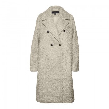 Vero moda VMELITEERIKA LONG COAT BOO 10310743 oatmeal