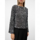 Vero moda VMBELLA LS BOATNECK TOP JRS 10317045 griffin griffin sequins