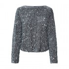 Vero moda VMBELLA LS BOATNECK TOP JRS 10317045 griffin griffin sequins