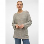 Vero moda VMLEILANI NEW LS O-NECK LONG PULLOVER 10318192 griffin w silver sequins