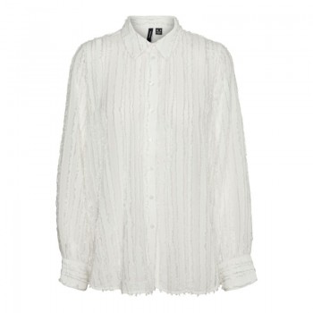 Vero moda VMHARIET LS LOOSE SHIRT WVN GA 10320187 snow white