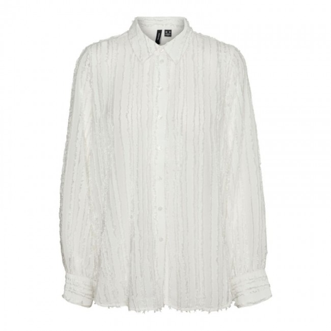 Vero moda VMHARIET LS LOOSE SHIRT WVN GA 10320187 snow white