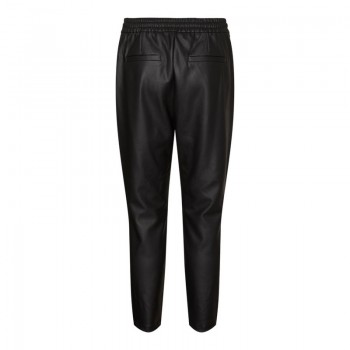 Vero moda VMEVA MW LOOSE STRING COATED PANT NOOS 10205737 black