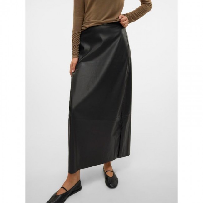 Vero moda VMOLYMPIA HW LONG PL SKIRT 10309137 black