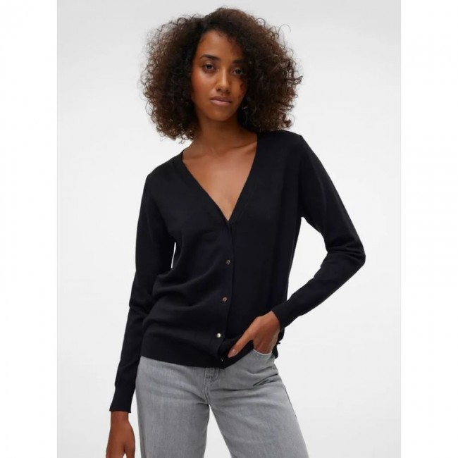 Vero moda VMSILJE LS V-NECK CARDIGAN GA NOOS 10320456 black