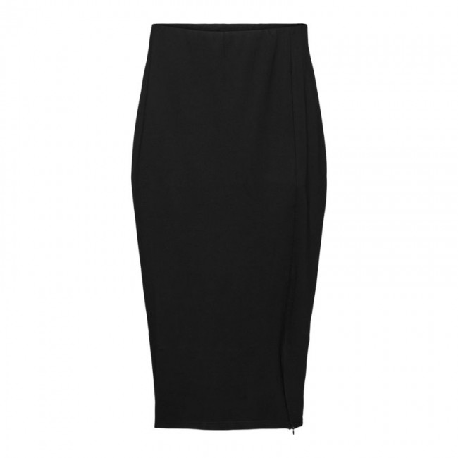 Vero moda VMHIRSE HW CALF SKIRT VMA VIP 10323345 black