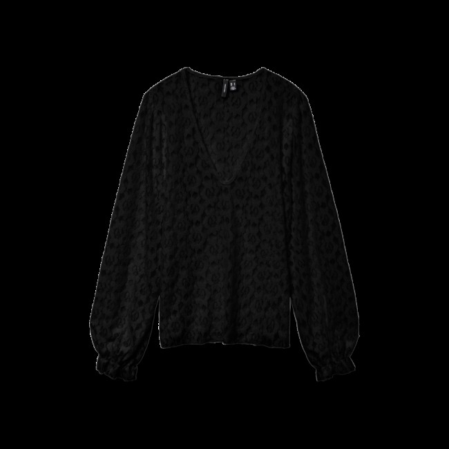 Vero moda VMRIRI LACE LS TOP FAW EXP 10330110 black