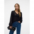 Vero moda VMRIRI LACE LS TOP FAW EXP 10330110 black