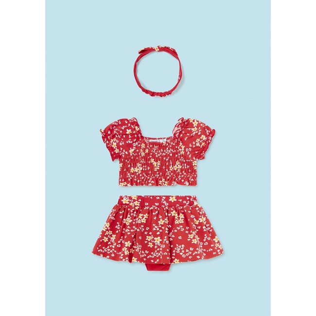 Mayoral Σετ φουστα total look 24-01934-015 γρεναδινη