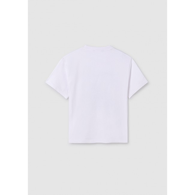Mayoral Μπλουζα κοντ/κη print διαδρ/κη 24-06041-068 λευκο