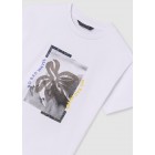 Mayoral Μπλουζα κοντ/κη print διαδρ/κη 24-06041-068 λευκο