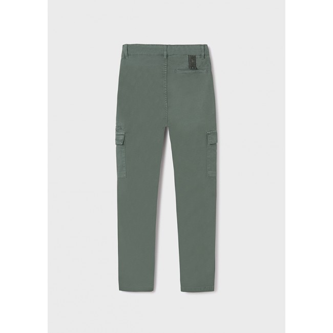 Mayoral Παντελονι cargo slim fit 24-06518-047 χακι
