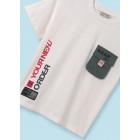 Mayoral  Σετ µακο τσεπες 24-06672-086 κρεμ γαλαζιο