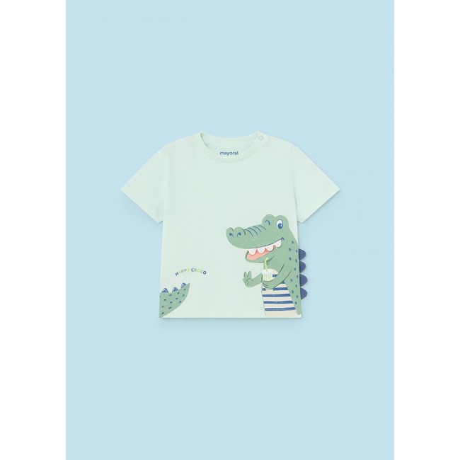 Mayoral Μπλουζα κοντ/κη play croco 24-01022-019 ακουα