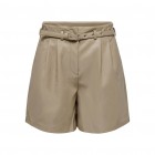 Only ONLHEIDI FAUX LEATHER SHORTS NOOS OTW 15275421 weathered teak