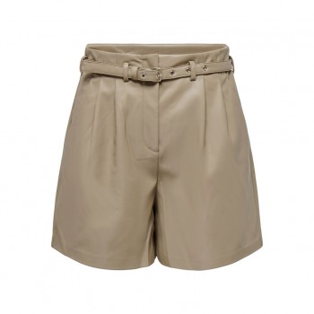 Only ONLHEIDI FAUX LEATHER SHORTS NOOS OTW 15275421 weathered teak