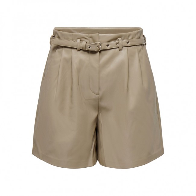 Only ONLHEIDI FAUX LEATHER SHORTS NOOS OTW 15275421 weathered teak