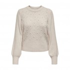Only ONLLEANDRA LS PEARL ONECK CC KNT 15294547 moonbeam melange