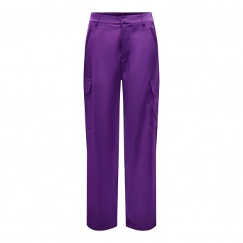 Only ONLPILAR CARGO SATIN PANTS WVN 15303372 amaranth purple