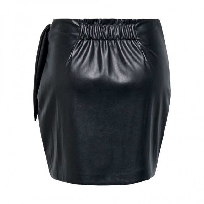 Only ONLMIA FAUX LEATHER KNOT SKIRT OTW 15304748 black