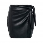 Only ONLMIA FAUX LEATHER KNOT SKIRT OTW 15304748 black