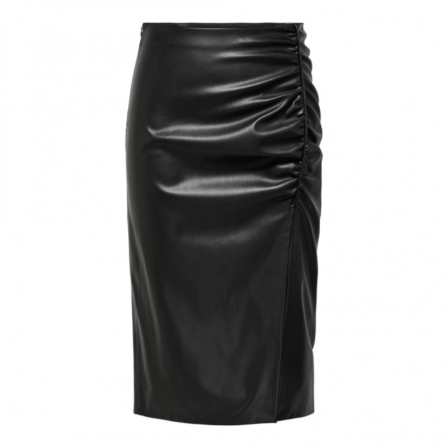 Only ONLMIA FAUX LEATHER LONG SKIRT OTW 15304749 black