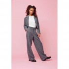 Only ONLCORA HW HB WIDE PANT TLR RPT 15305631 medium grey Only ONLCORA HW HB WIDE PANT TLR RPT 15305631 medium grey
