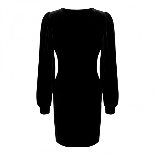 Only ONLSMOOTH L/S V-NECK DRESS JRS 15307942 black