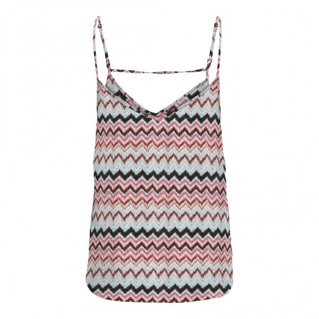 Only ONLNOVA LIFE VIS PARIS SINGLET AOP 15222159 calypso coral 546 bali zigzag