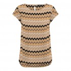 Only ONLNOVA LIFE VIS S/S TOP AOP 15222174 inca gold 546 bali zigzag