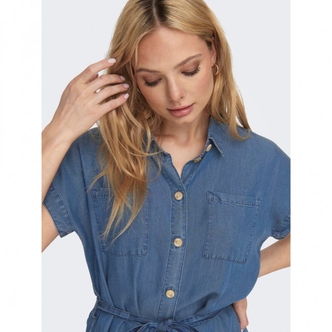 Only ONLPEMA HANNOVER SS DNM SH DRESS QYTNOOS 15250429 dark blue denim