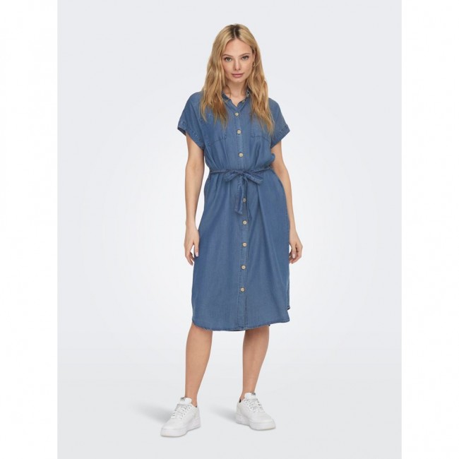 Only ONLPEMA HANNOVER SS DNM SH DRESS QYTNOOS 15250429 dark blue denim