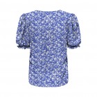 Only ONLNOVA LIFE VIS S/S BLAIR TOP AOP 15256766 dazling blue 473 lovely floral