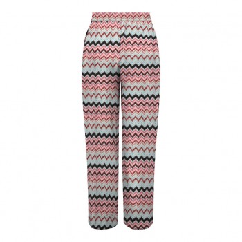 Only ONLNOVA LIFE VIS  PALAZZO PANT AOP 15264446 calypso coral 546 bali zig zag