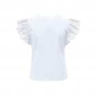 Only ONLLOU LIFE EMB S/S FRILL TOP PTM 15313171 bright white