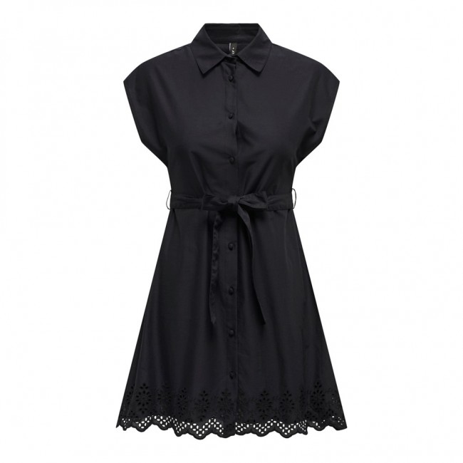 Only ONLLOU LIFE EMB S/S SHIRT DRESS PTM 15314411 black