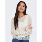 Only ONLADAH LS MIX STRUCTUREO-NECK KNT 15314581 cloud dancer