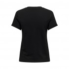 Only ONLNINKA LIFE S/S TEE POCKET TOP BOX JRS 15315355 black sequins pocket
