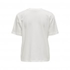 Only ONLMOLLY S/S LADIES TOP BOX JRS 15318107 cloud dancer black lady