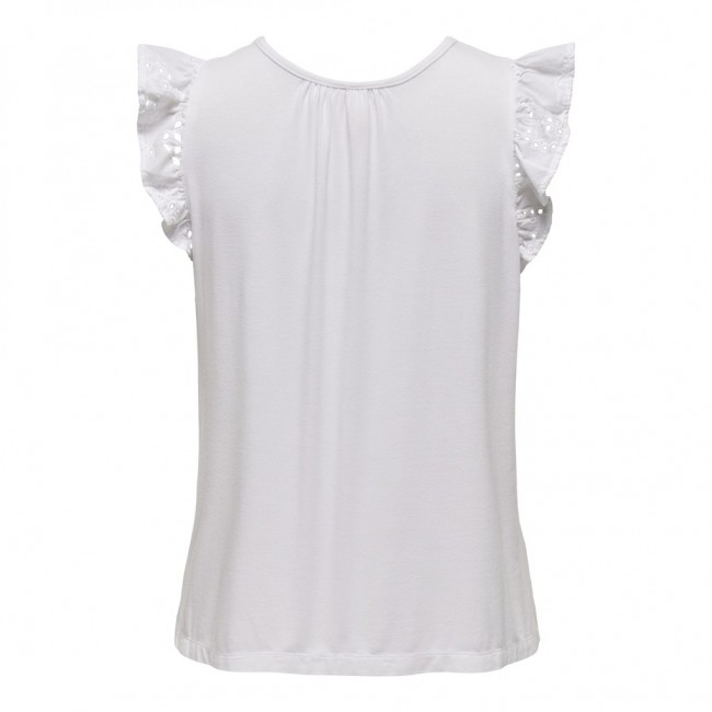 Only ONLMARGA ZINDY LIFE CAPSLEEVE TOP WVN 15319153 bright white